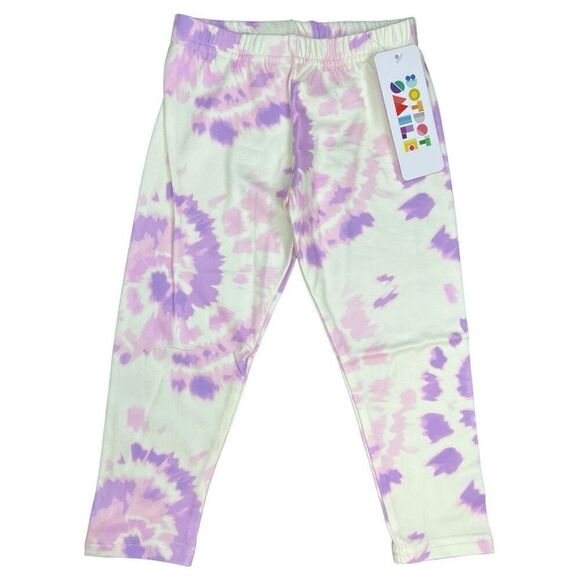 NEW Dot Dot Smile Purple Tie Dye Leggings 2T - Picture 1 of 6